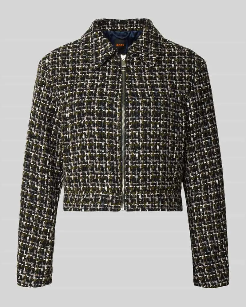 HUGO BOSS Regular Fit Kurzblazer mit Baumwoll-Anteil Modell 'C_JAWEDI Marine