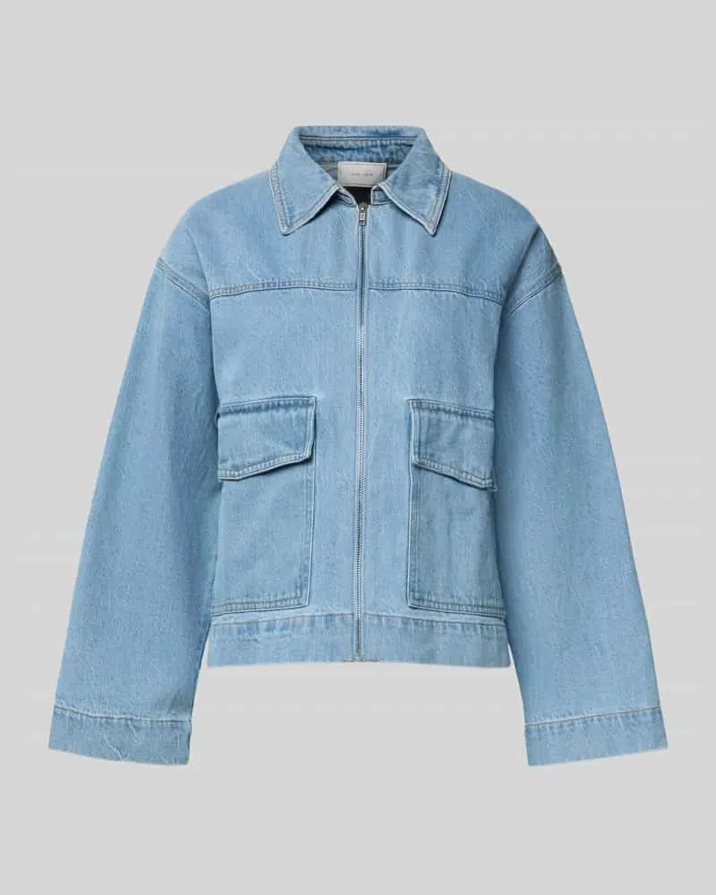 Neo Noir Jeansjacke mit Umlegekragen Modell 'Titan Hellblau