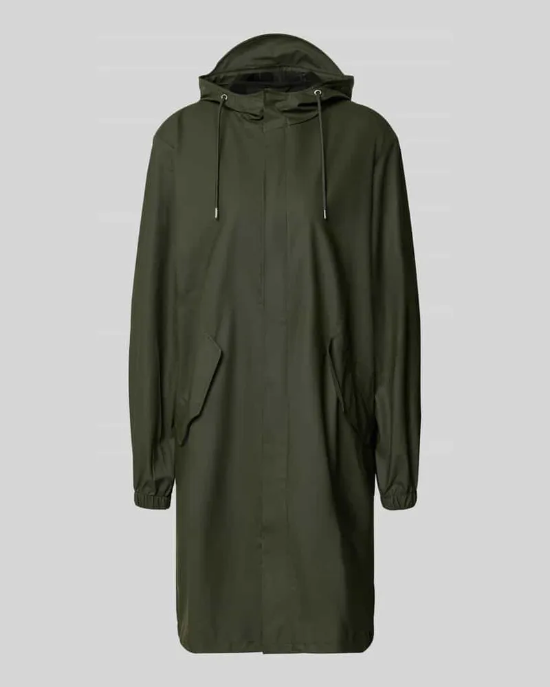 RAINS Regular Fit Parker mit Kapuze Modell 'Fishtail Khaki
