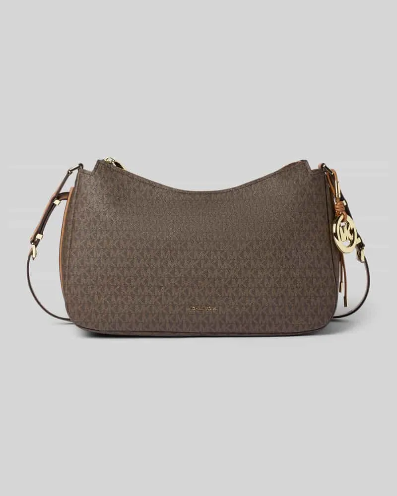 Michael Kors Shoulder Bag mit Logo-Applikation Modell 'Nolita Dunkelbraun
