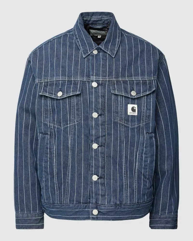 Carhartt WIP Jeansjacke mit Ziernähten Modell 'ORLEAN Jeansblau
