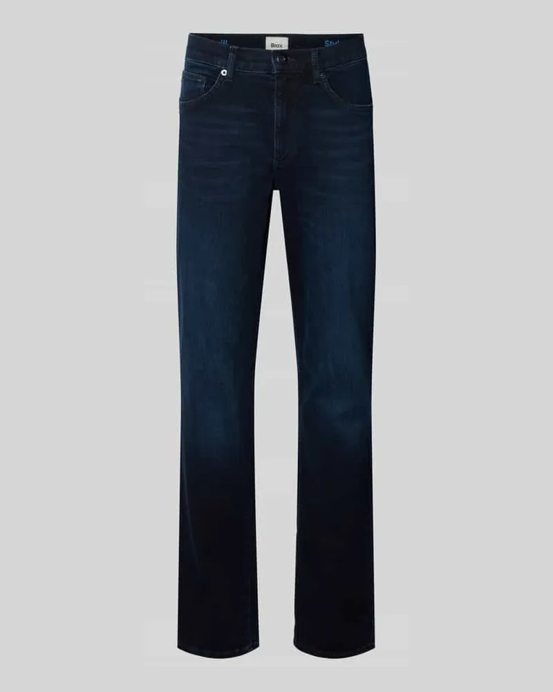 Brax Straight Leg Jeans im 5-Pocket-Design Modell 'Cadiz Blau