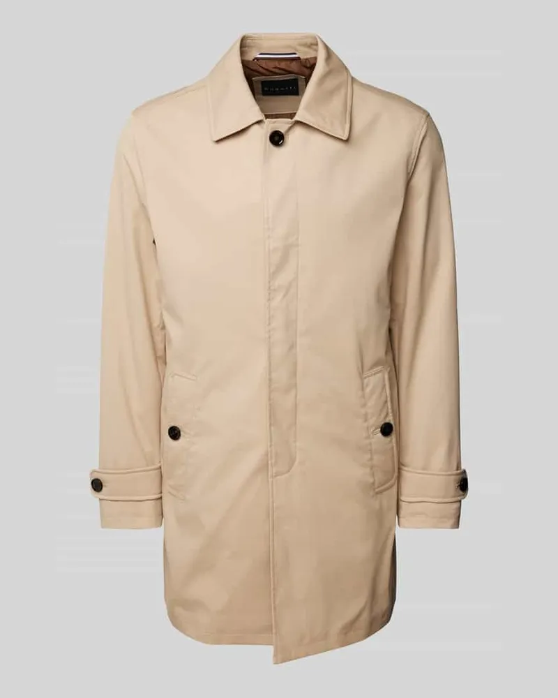 Bugatti Mantel mit Umlegekragen Beige