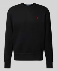 Ralph Lauren Sweatshirt mit Label-Stitching Black