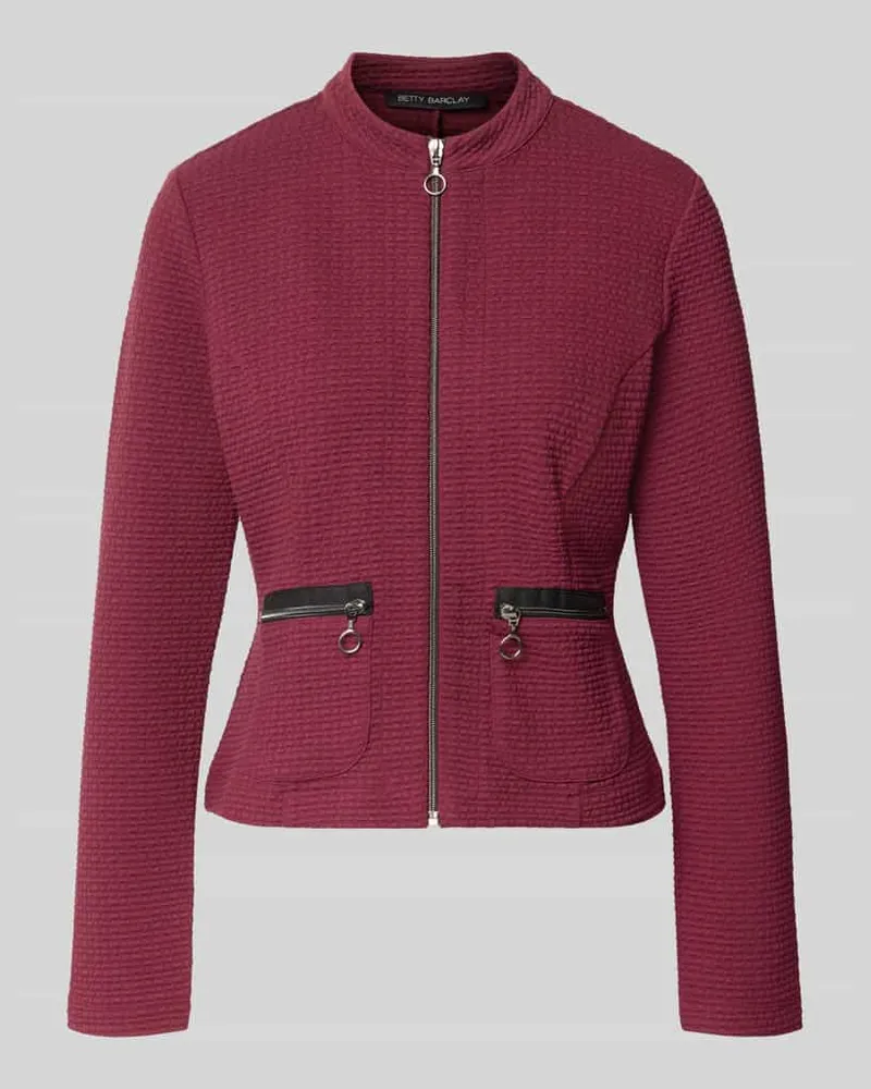 Betty Barclay Regular Fit Kurzblazer mit Viskose-Anteil Modell 'NOS JULI Bordeaux