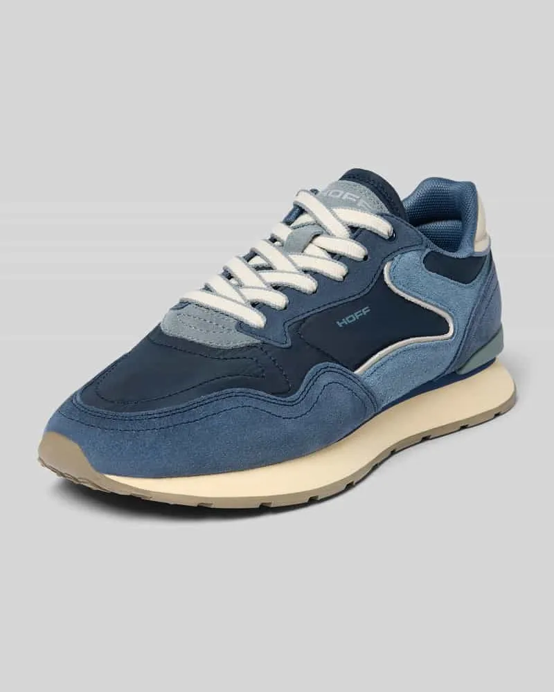 HOFF Sneaker aus Leder-Mix mit Logo-Detail Modell 'City Dunkelblau