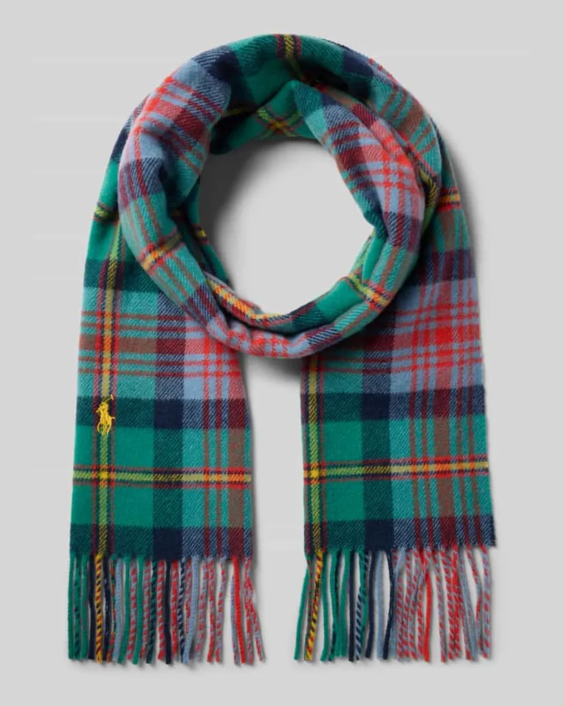 Ralph Lauren Schal aus reiner Wolle Marine