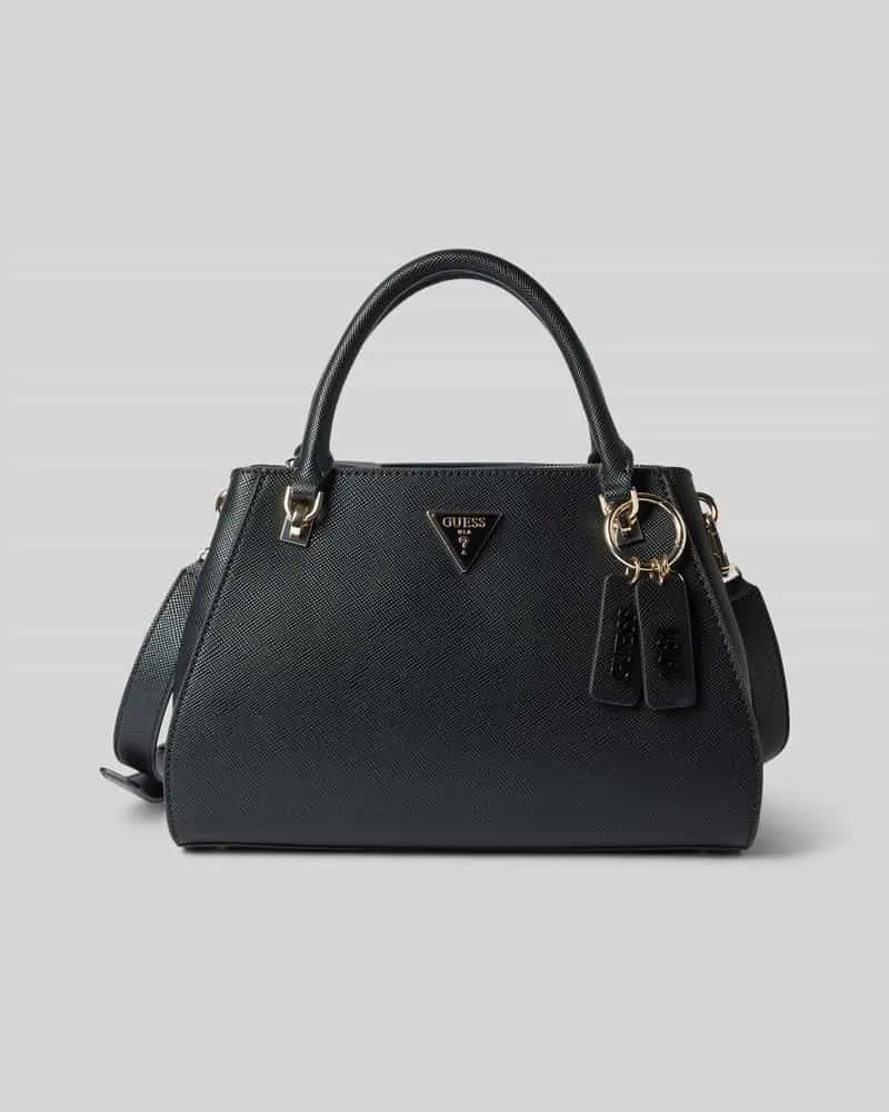 Guess Handtasche mit Label-Applikation Modell 'NOELLE Black