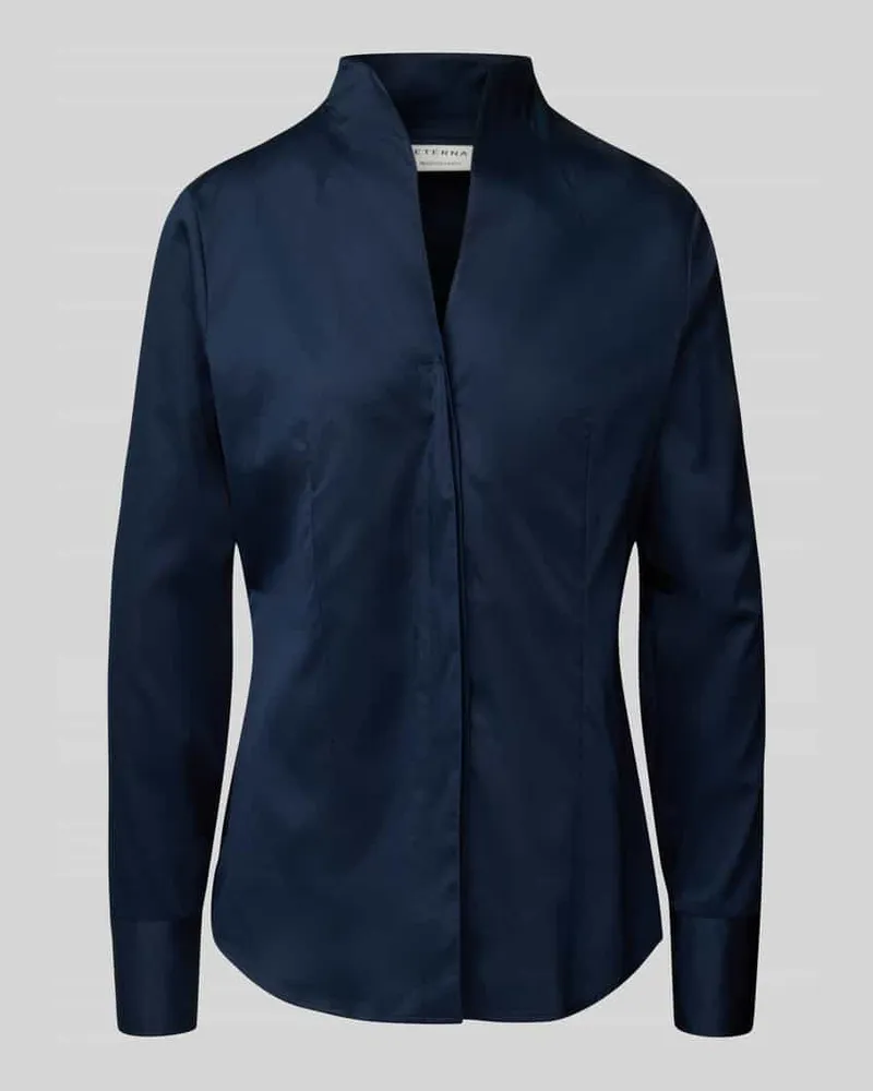 Eterna Bluse mit Kelchkragen Modell 'Ruby Marine