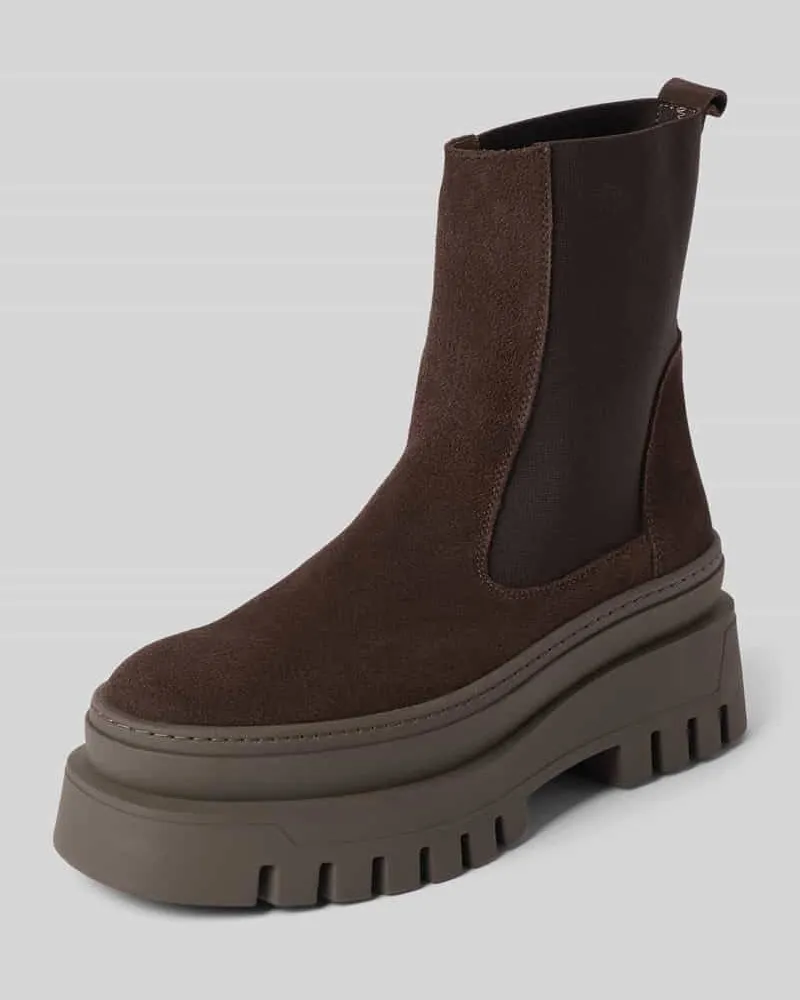Steve Madden Chelsea Boots aus echtem Leder Modell 'Cassandra Schoko