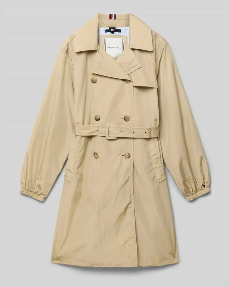 Tommy Hilfiger Trenchcoat mit Taillengürtel Camel