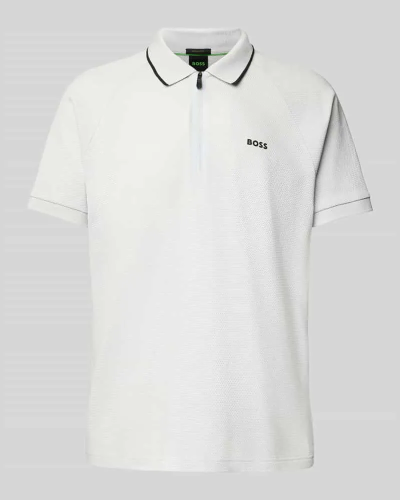 HUGO BOSS Regular Fit Poloshirt aus reiner Baumwolle Modell 'PHILIX Hellgrau
