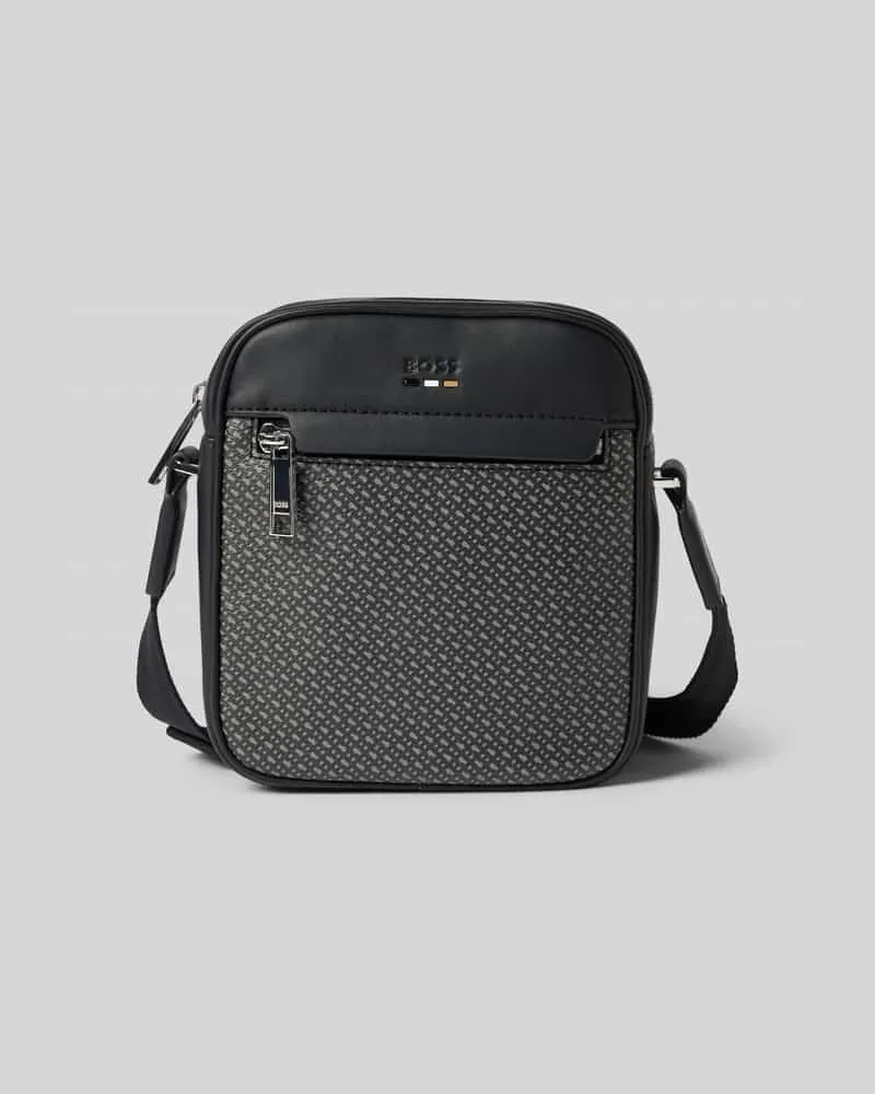 HUGO BOSS Umhängetasche mit Logo-Muster Modell 'RAY Black