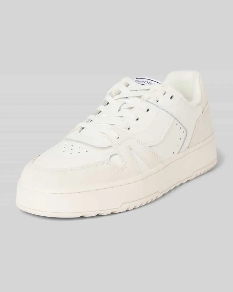 Marc O'Polo Low Top Sneaker mit robuster Gummisohle Weiss