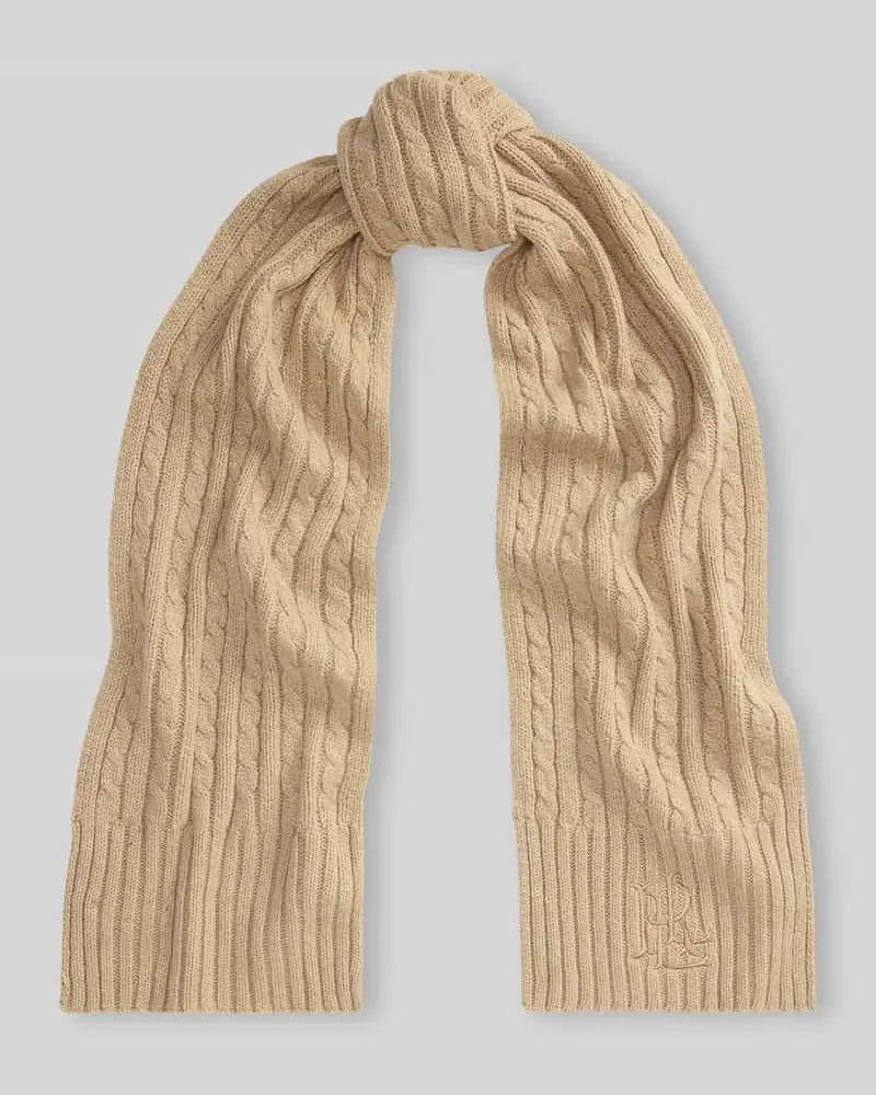 Ralph Lauren Schal mit Logo-Stitching Camel