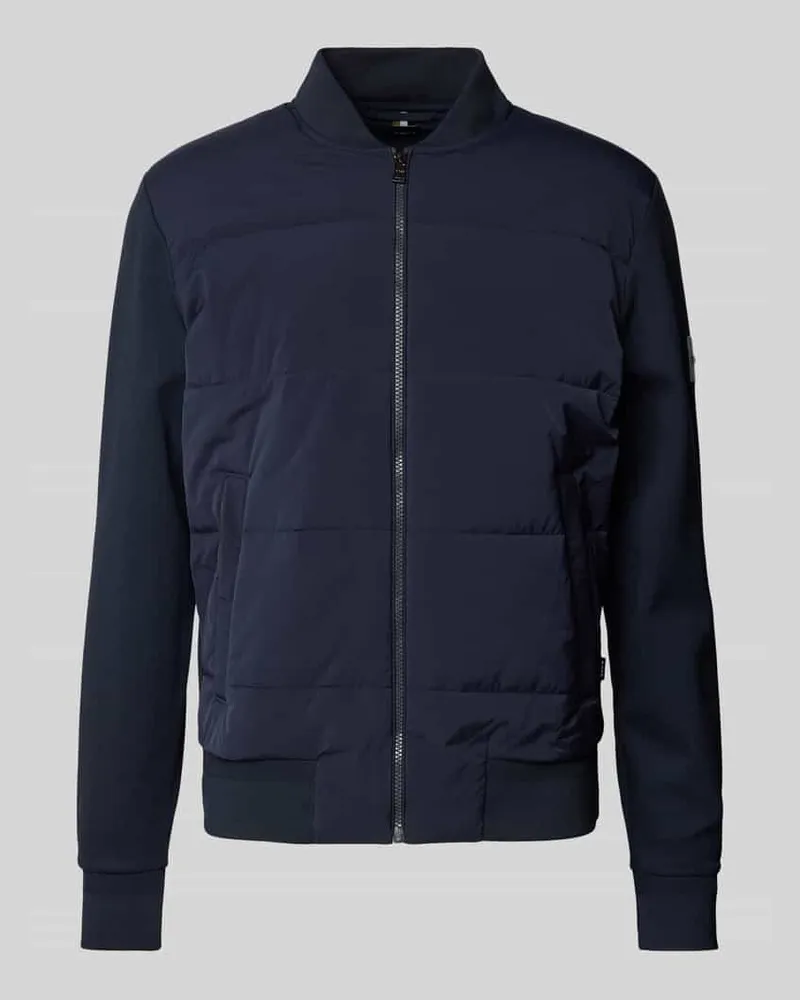 HUGO BOSS Steppjacke mit Label-Print Modell 'Skiles Marine