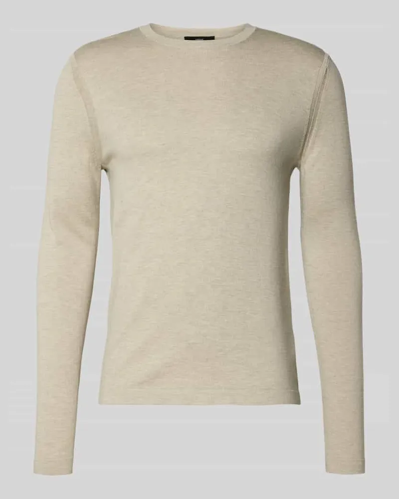 cinque Strickpullover mit gerippten Abschlüssen Modell 'WALLIE Beige