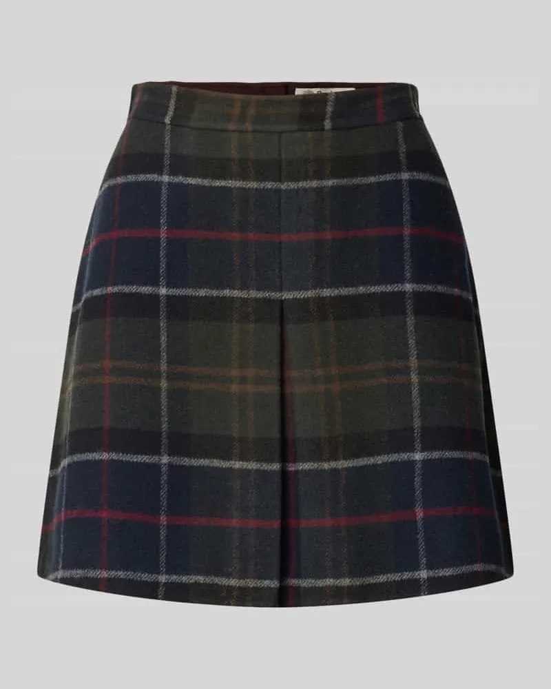 Barbour Mini-Rock mit Kellerfalte Modell 'MARLOW MINI SKIRT Marine