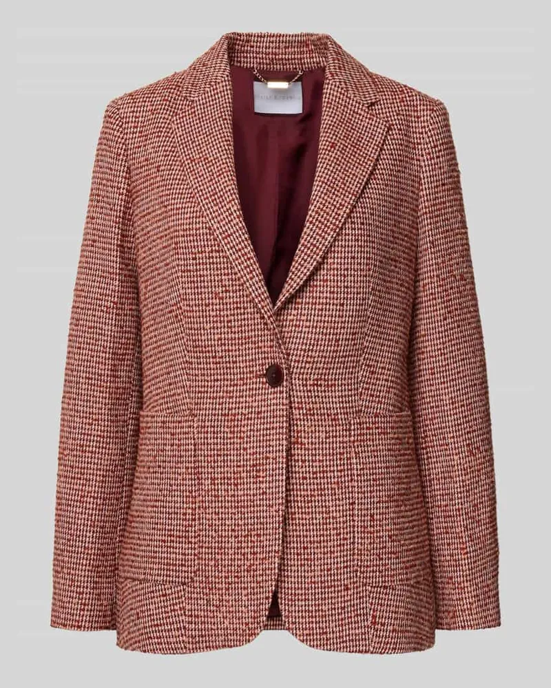 Rich&Royal Regular Fit Blazer mit Reverskragen Bordeaux