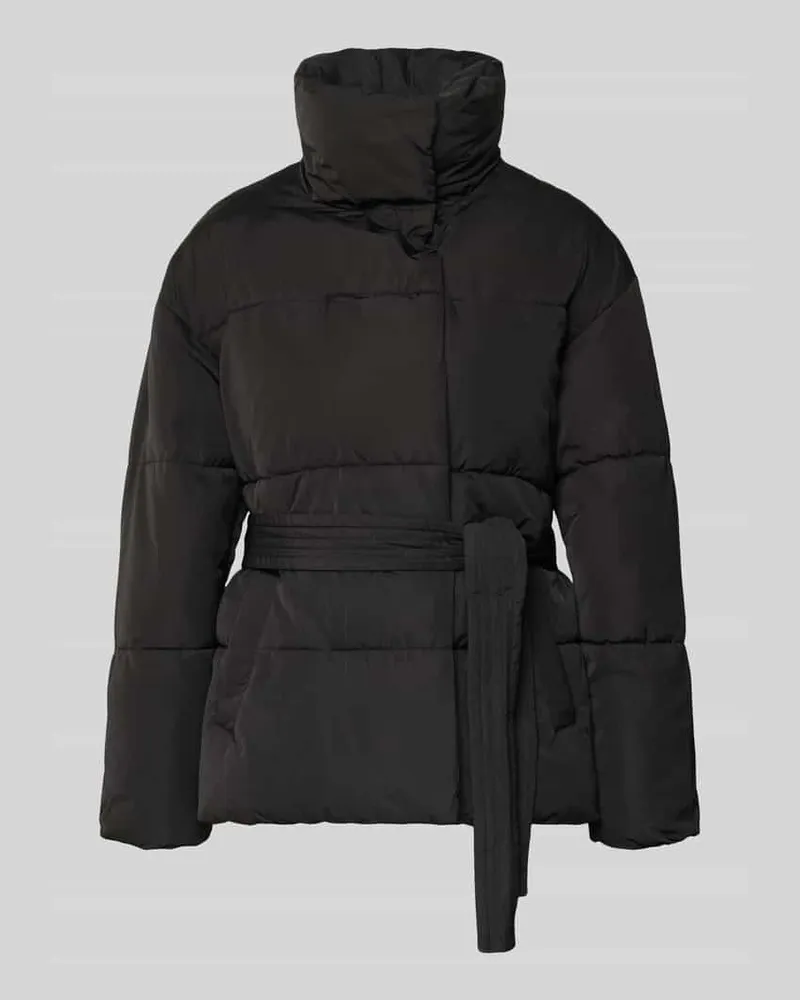 LeGer by Lena Gercke Steppjacke mit Bindegürtel Modell 'Margitta Black
