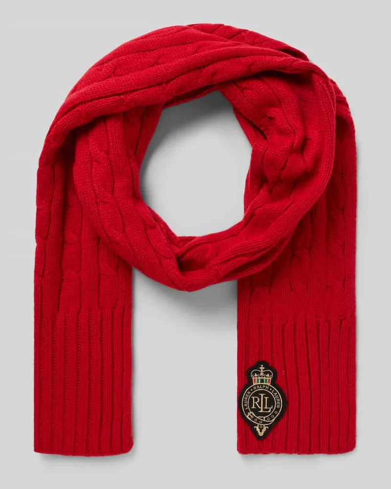 Ralph Lauren Schal mit Label-Detail Rot