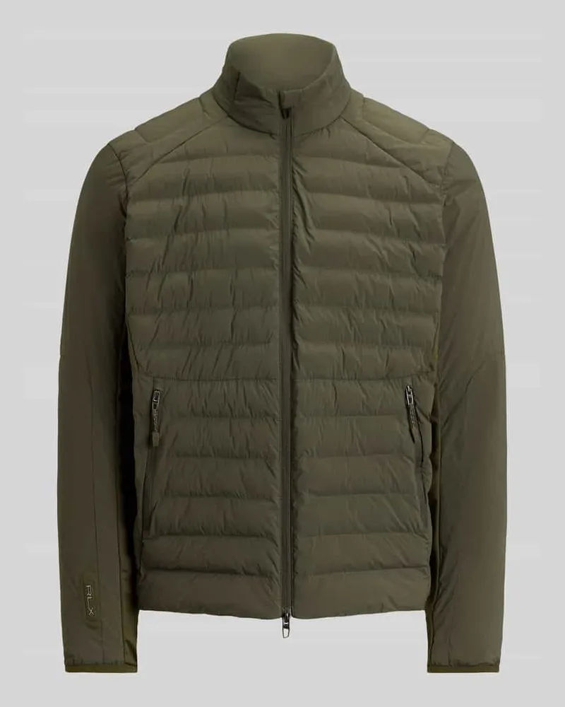 Ralph Lauren Regular Fit Sweatjacke mit Steppdetails Oliv