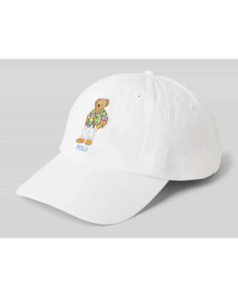 Ralph Lauren Basecap mit Motiv-Stitching Weiss