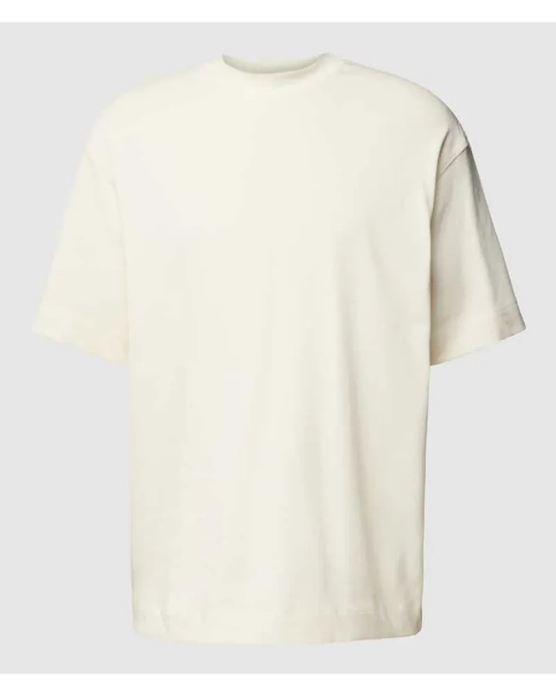 Emporio Armani Oversized T-Shirt im unifarbenen Design Offwhite