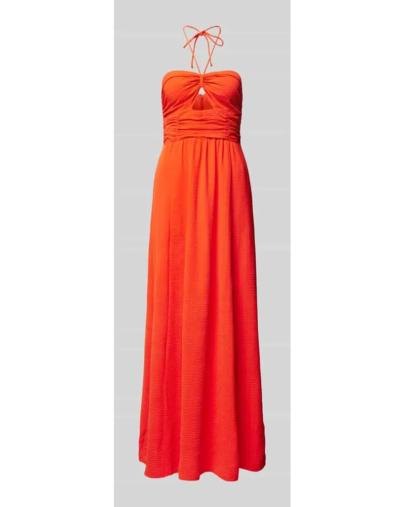 Gestuz Maxikleid mit Crinkle-Optik Modell 'Alicia Orange