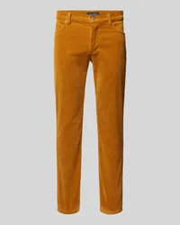 Christian Berg Cordhose im 5-Pocket-Design Dunkelorange