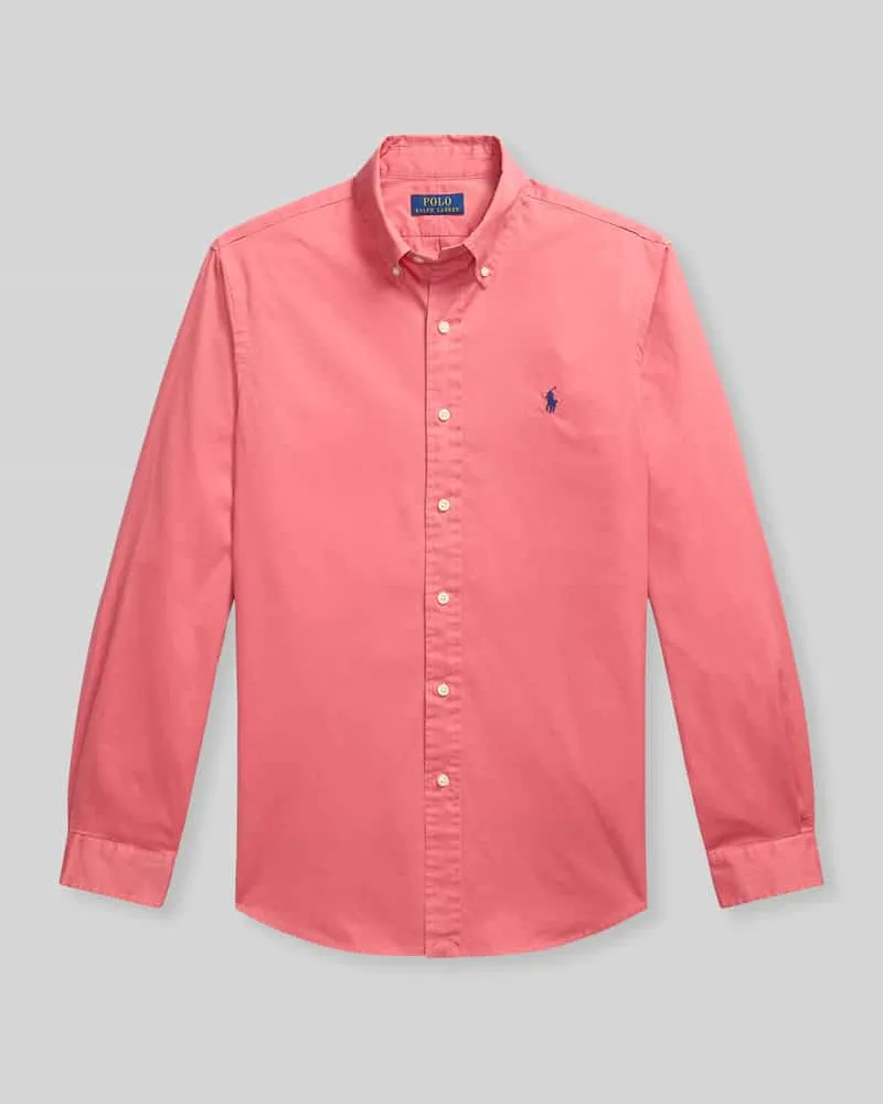 Ralph Lauren Regular Fit Freizeithemd aus reiner Baumwolle Bordeaux