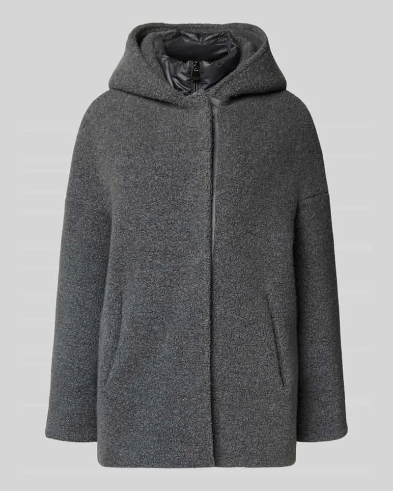 Cinzia Rocca Jacke mit Kapuze Graphit