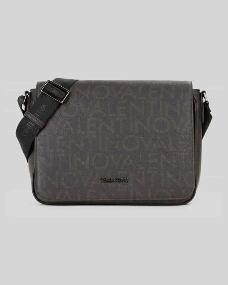 Valentino Bags Umhängetasche mit Label-Prägung Modell 'KING Dunkelbraun