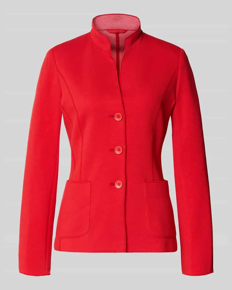 White Label Slim Fit Blazer mit Stehkragen Rot
