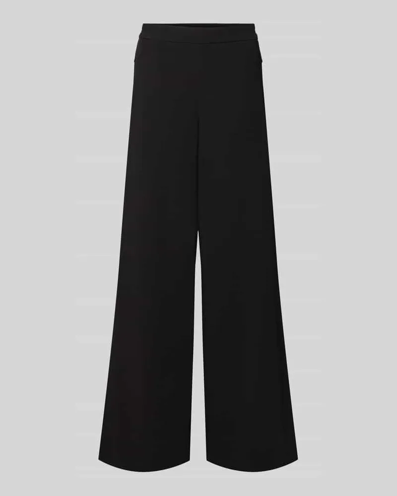 MAC Jeans Weite Hose mit elastischem Bund Modell 'Coralie Black