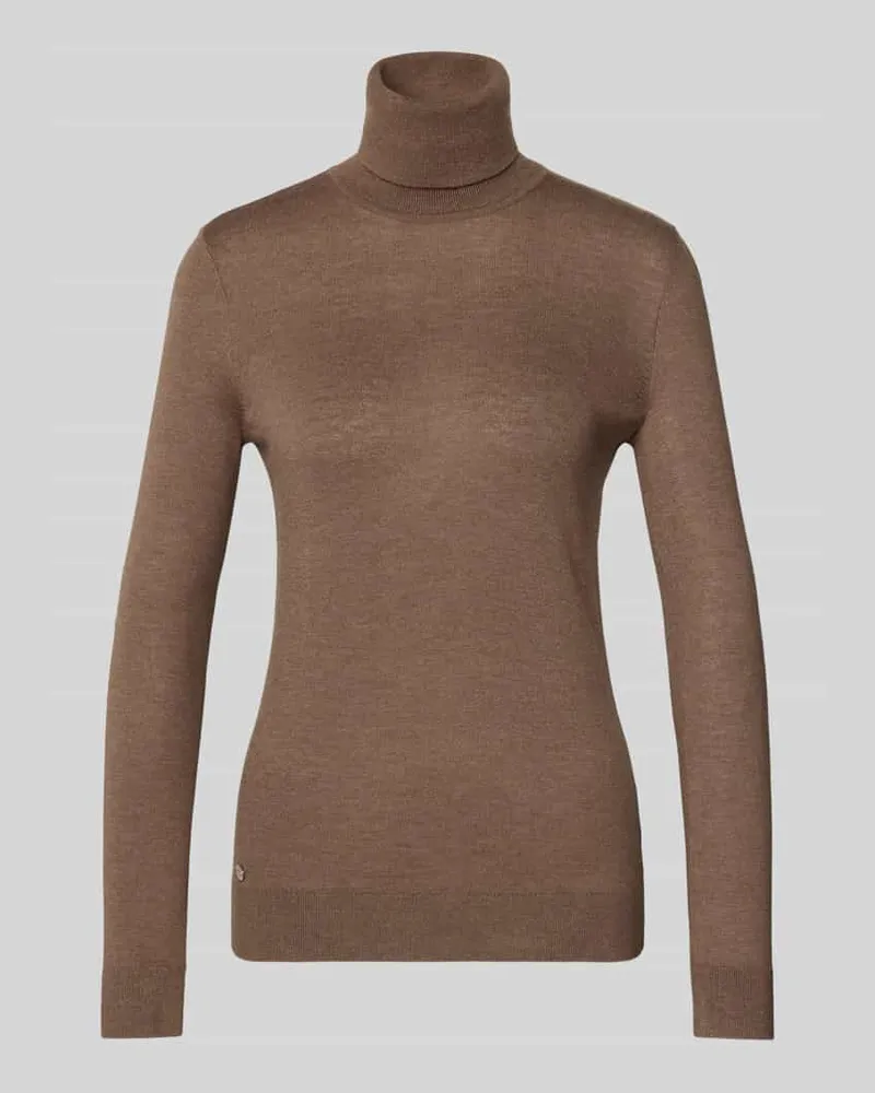 Ralph Lauren Strickpullover mit Rollkragen Modell 'ZOE Taupe