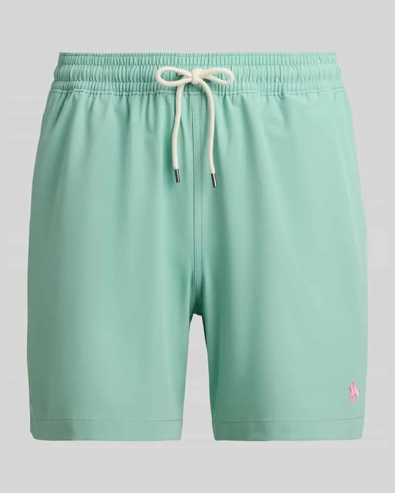 Ralph Lauren Badeshorts mit Logo-Stitching Modell 'TRAVELER Mint
