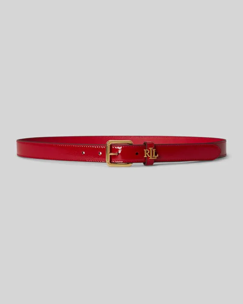 Ralph Lauren Gürtel aus echtem Leder mit Logo-Detail Rot
