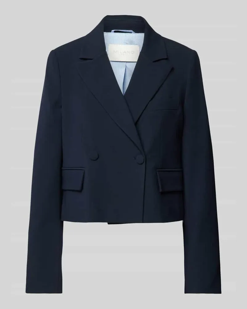 Milano Italy Blazer mit Knopfverschluss Dunkelblau