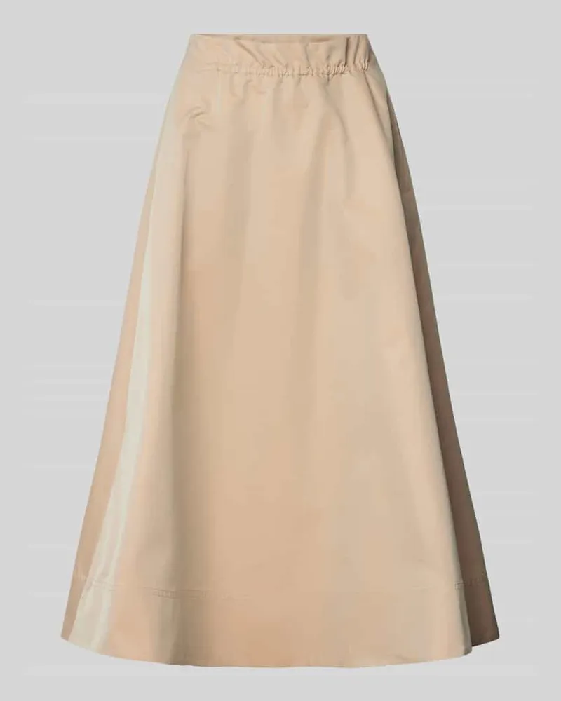 Luisa Cerano Midirock mit elastischem Bund Beige