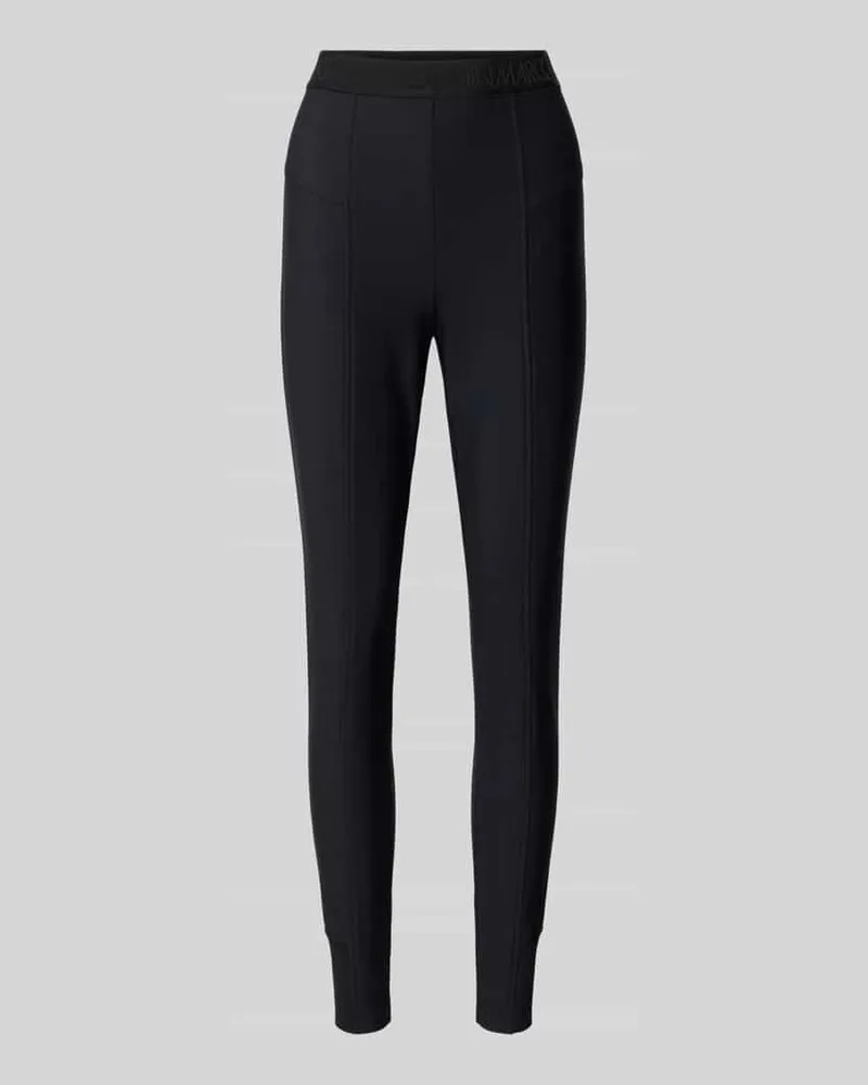 Marc Cain Leggings mit elastischem Logo-Bund Black