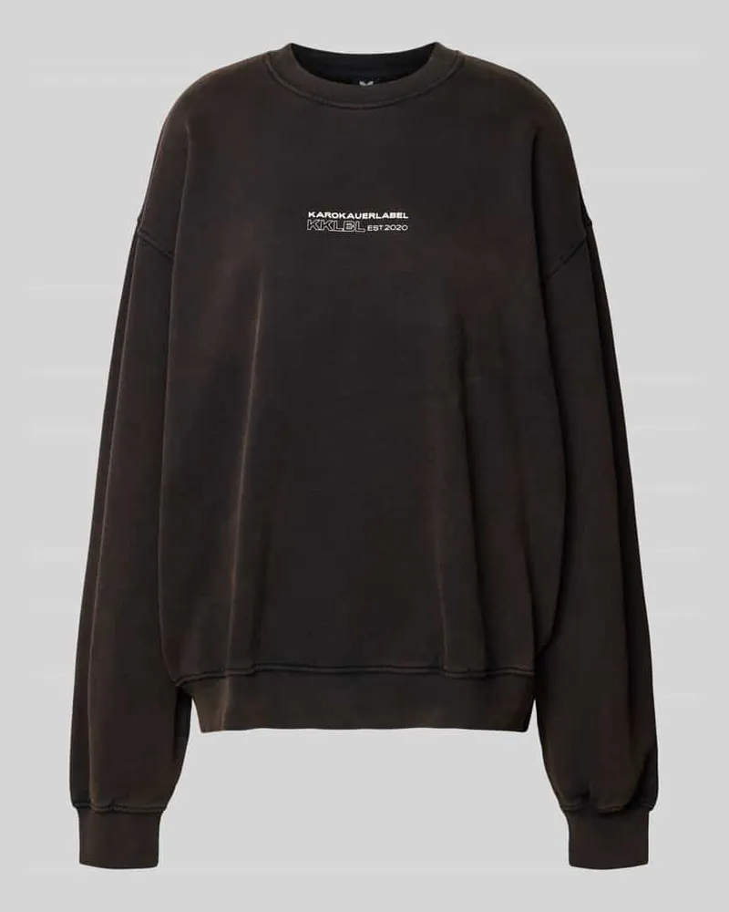 Karo Kauer Oversized Sweatshirt mit Rundhalsausschnitt Modell 'Legacy Black