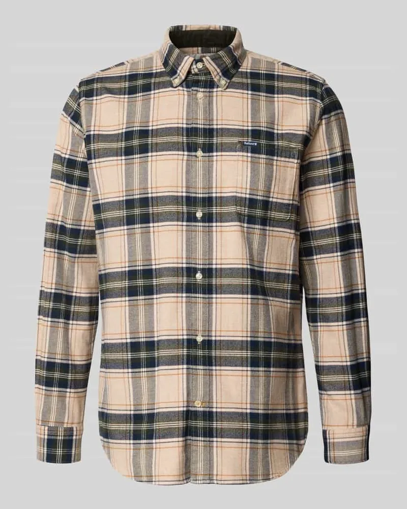 Barbour Tailored Fit Freizeithemd aus reiner Baumwolle Sand