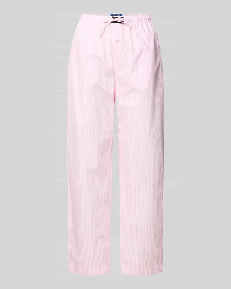 Ralph Lauren Comfort Fit Pyjama-Hose mit Polo-Bear-Muster Modell 'PJ PANT-SLEEP-BOTTOM Rosa