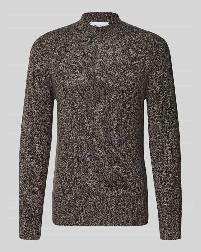 FTC Cashmere Slim Fit Strickpullover aus reinem Kaschmir Anthrazit