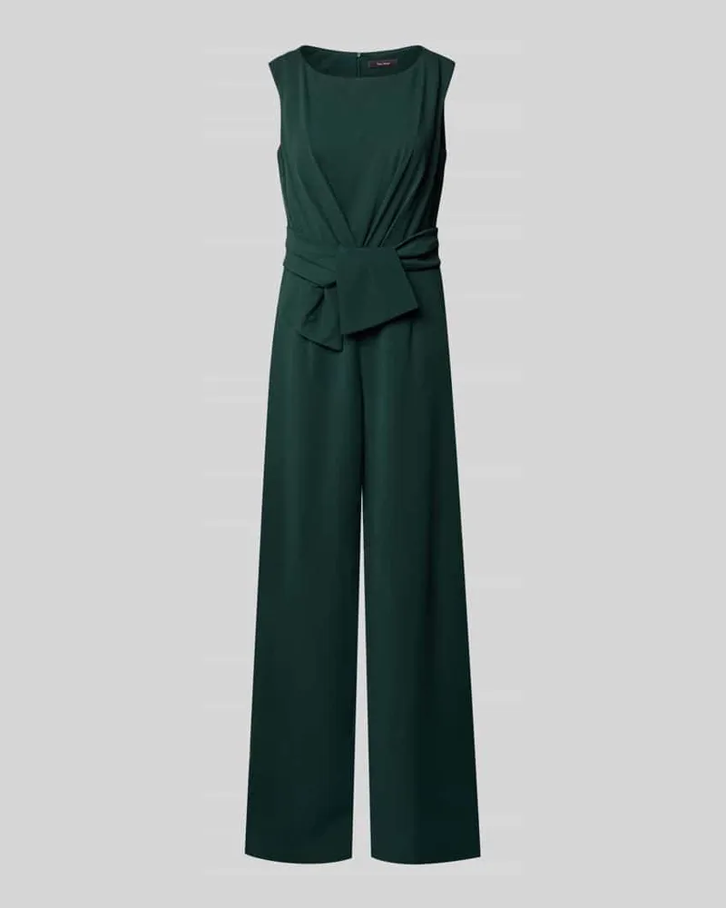 Vera Mont Jumpsuit mit Knotendetail Dunkelgruen