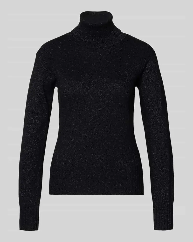 Armani Exchange Schimmernder Rollkragenpullover Black