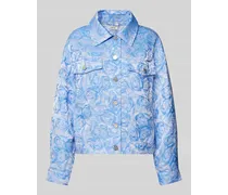 Hemdjacke mit floralem Muster
