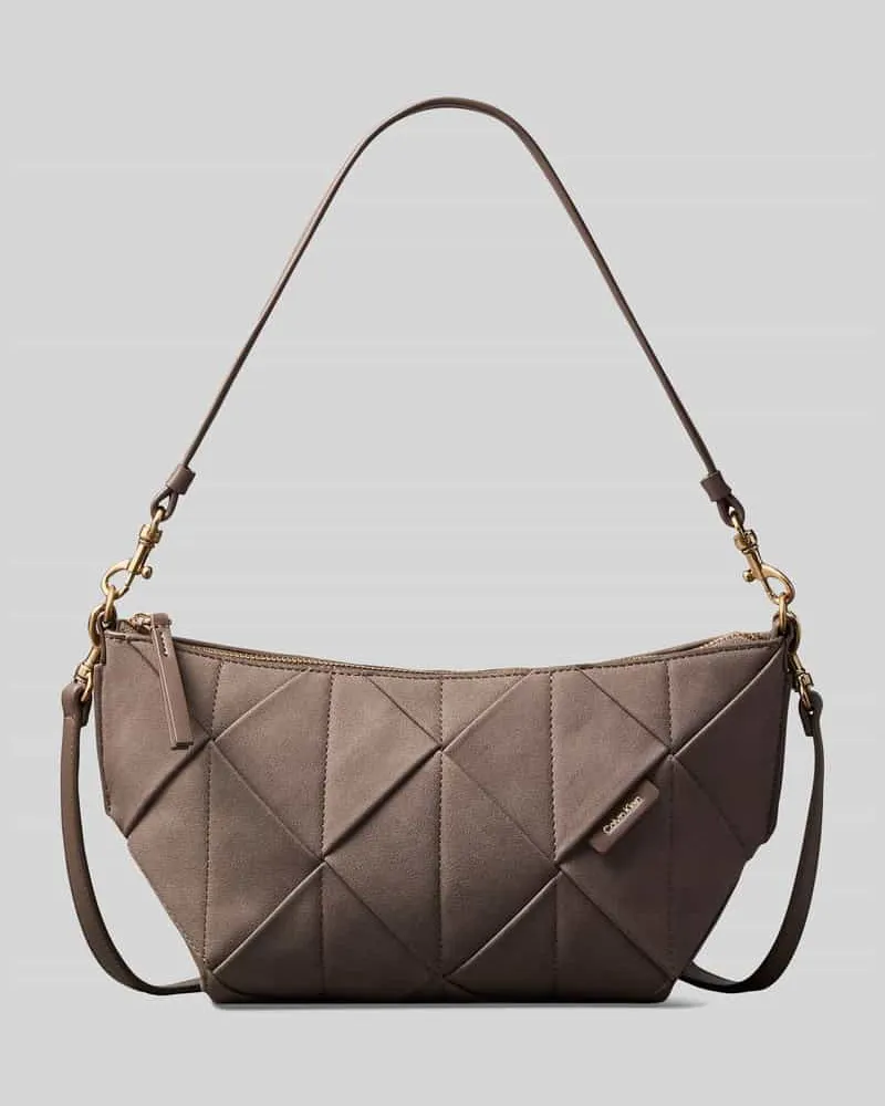Calvin Klein Umhängetasche mit Strukturmuster Taupe