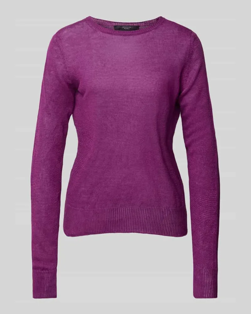 Max Mara Strickpullover aus reinem Flachs Modell 'ATZECO Violett